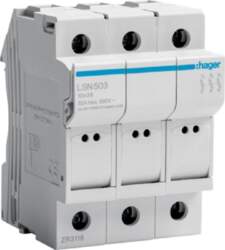 Hager Modular Fuse Base 3P 32A
