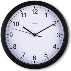 Hama Elba Quartz clock Round Black
