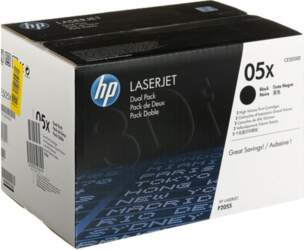 HP 05X Black Doublepack CE505XD