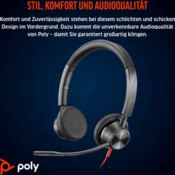 HP Poly Blackwire 3325 Stereo Microsoft