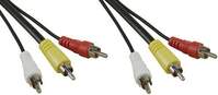 InLine 89603 3m 3 x RCA