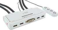 InLine KVM Switch 4-Fach DVI-D mit