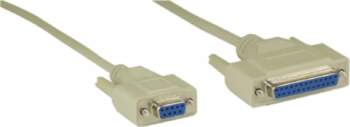 InLine null modem cable DB9 female