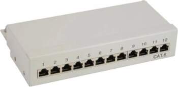 InLine patch panel Cat.6 12-fold