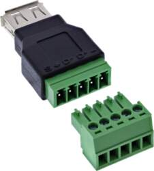 InLine USB-A Buchse auf Terminalblock -