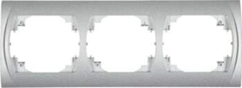 Karlik LOGO Horizontal triple frame  silver