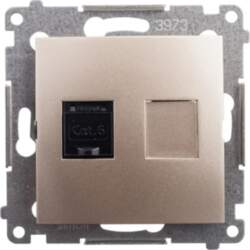 Kontakt-Simon Computer socket SIMON54 single RJ45
