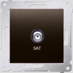 Kontakt-Simon SIMON54 SAT antenna socket brown