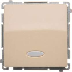 Kontakt-Simon Single-pole switch with backlight beige