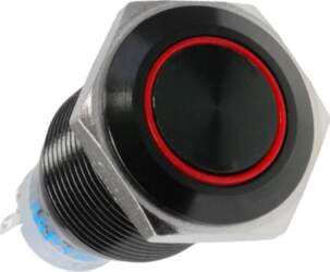 Lamptron switch 19mm - Blackline red