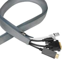 Logilink cable hose with zipper polyester