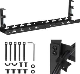 Maclean Under-Desk Cable Organizer Max Load