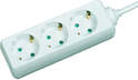 MicroConnect 3-way Schuko Socket 3M White