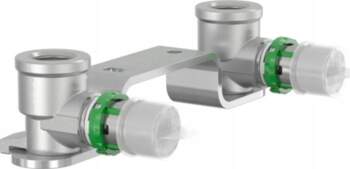 MultiSkin flush-mounted pressed connection set brass/galvanized
