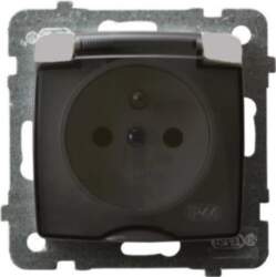 Ospel Splashproof Karo socket with grounding