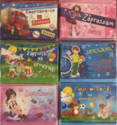 Panorama Invitations Birthday Glitter + Envelope