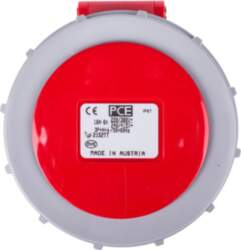 Portable socket 16A 5P 400V red