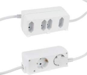 REV Multiple Socket  BiniPlus 6-fold white