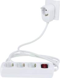 REV Multiple Socket Powersplit 2m 3+1-fold