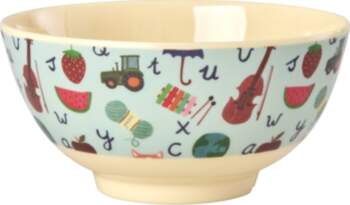 Rice - Melamine Bowl with Blue