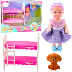 Set of a mini doll in