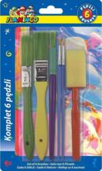 Set of brushes and sponge brushes