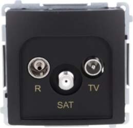 Simon Basic Antenna Jack R-TV-SAT Through