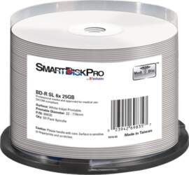 Smartdisk BD-R White Inkjet Printable 25GB