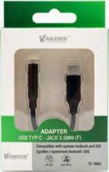Vakoss Adapter do sluchawek Type-C -