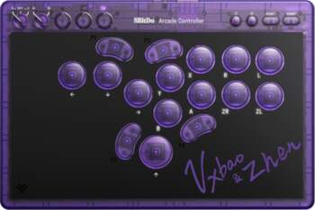 8Bitdo - Arcade Controller - Purple