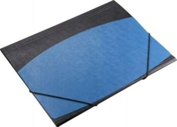 A4 folder with elastic band black