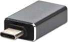 Adapter USB USB-A - USB-C Srebrny