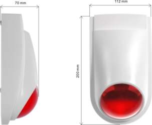 Alarm siren dummy        flashing LED  AL2030