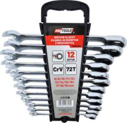 AWTools combination wrenches with ratchet set