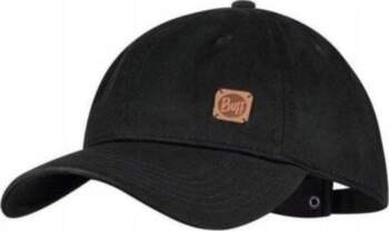 Buff Solid Black Head cap Cotton