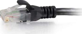 C2G Cbl/0.3M Black CAT6 Snagless