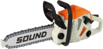 Chainsaw with moving chain + safety