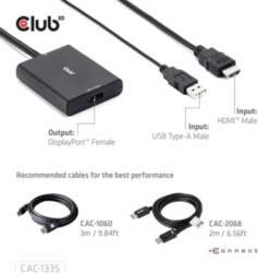 Club3D Adapter HDMI + MicroUSB DP