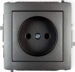 DECO Single socket b/u graphite 11DGP-1
