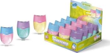 Double oval pastel sharpener (12 pcs)