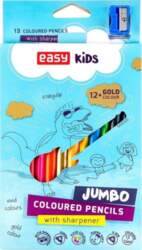 Easy Jumbo triangular crayons 13 colors