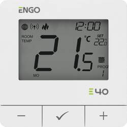 Engo E40-BATW - Regulator temperatury programowany