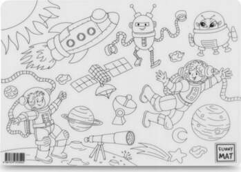 ERASEABLE COLORING TABLE MAT 25X35 CM