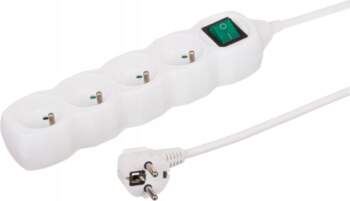 Extension cord with switch  4 sockets