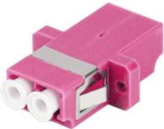 Fiber optic adapter MM LC/UPC duplex