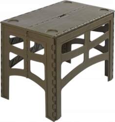Folding outdoor table L with load