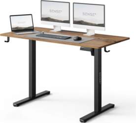 Height-adjustable desk SENSE7 NOJO LIGHT dark