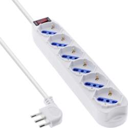 InLine power strip ITALY - 6-way