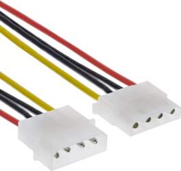 InLine Power Supply Extension Cable 4pin