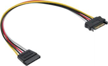 InLine SATA Power Supply Extension Cable